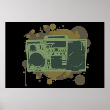 Stereo Style Poster by Middlemind at Zazzle