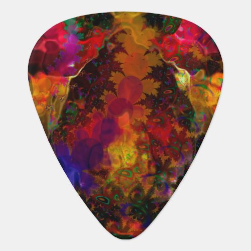 Stereo Trippin Psychedelic Abstract Guitar Pick