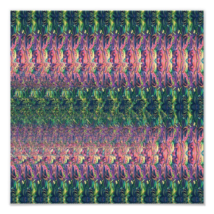 Stereogram 3D hidden bicycle picture secret image Photo Print | Zazzle