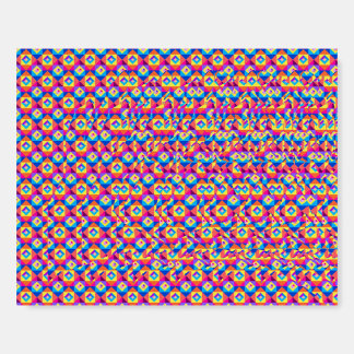 Stereogram Heart and Hands 3d poster