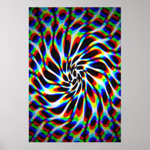 Stereogram Warp Poster
