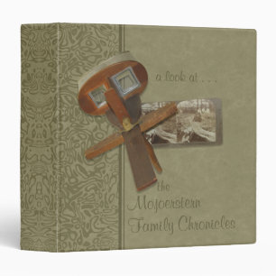 Stereoscope Family History 1.5" Binder