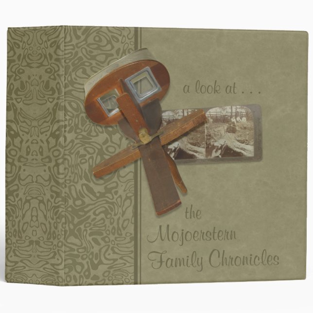 Stereoscope Family History 2" Binder (Front/Spine)