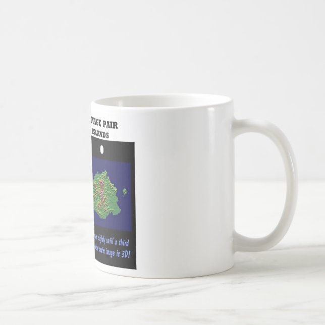Stereoscopic Image Pair Viti Levu, Fiji Islands Coffee Mug (Right)