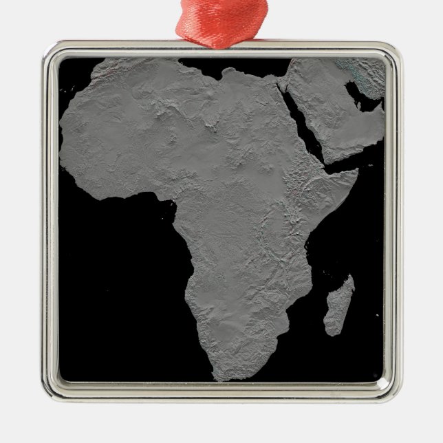 Stereoscopic view of North America Metal Ornament (Front)