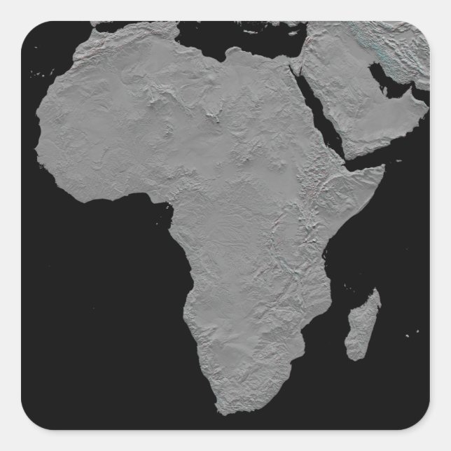 Stereoscopic view of North America Square Sticker (Front)