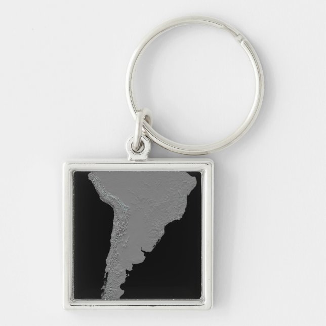 Stereoscopic view of South America Keychain (Front)