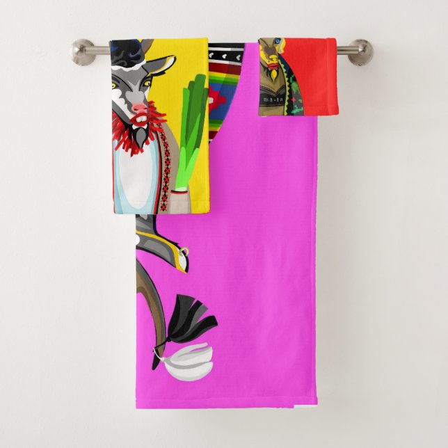 Stergare cu capre bath towel set (Insitu)