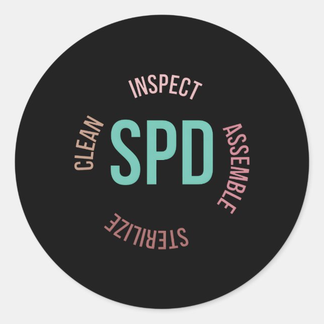 Sterile Processing Tech Sterile Processing Technic Classic Round Sticker (Front)