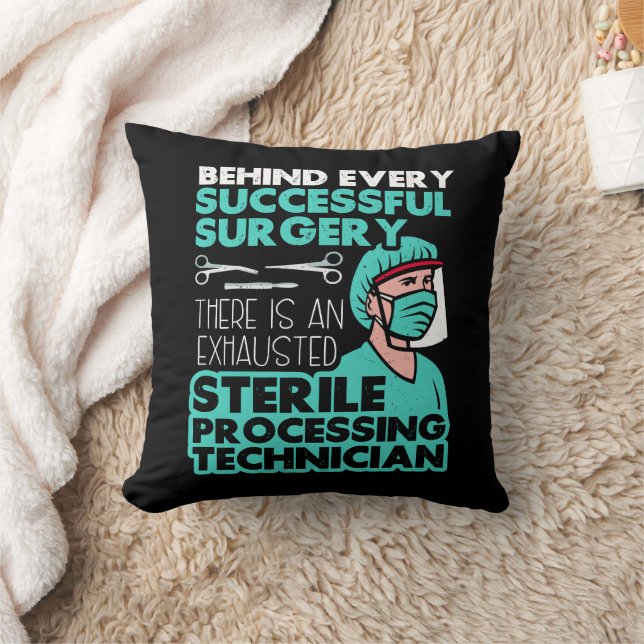 Sterile Processing Technician Tech Appreciation Throw Pillow (Blanket)