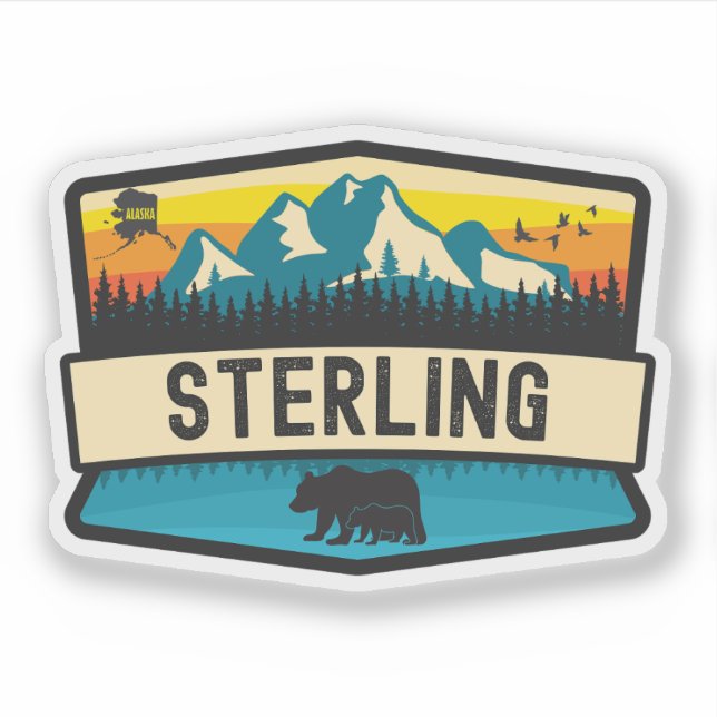 Sterling, Alaska Sticker (Front)