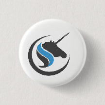 Sterling and Stone Unicorn Button