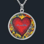 Sterling Heart Necklace<br><div class="desc">Sterling Heart Necklace Monogram or personalize</div>