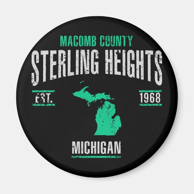 Sterling Heights Magnet (Front)
