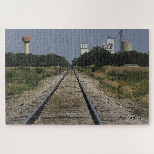 Sterling Kansas with Railroad Tracks PUZZLE