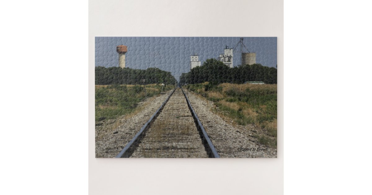 Sterling Kansas with Railroad Tracks PUZZLE Zazzle