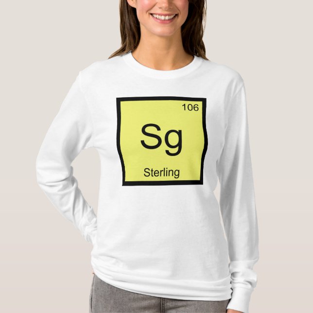 Sterling Name Chemistry Element Periodic Table T-Shirt (Front)