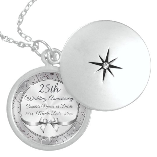 25th Anniversary Gifts For Wife Jewelry
 Sterling Silver 25th Anniversary Gifts for Wife Locket