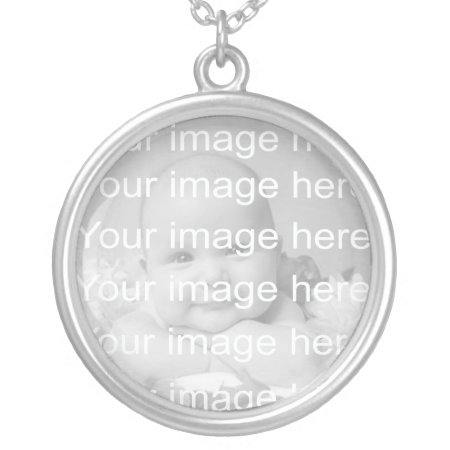 Sterling Silver Baby Photo Necklace