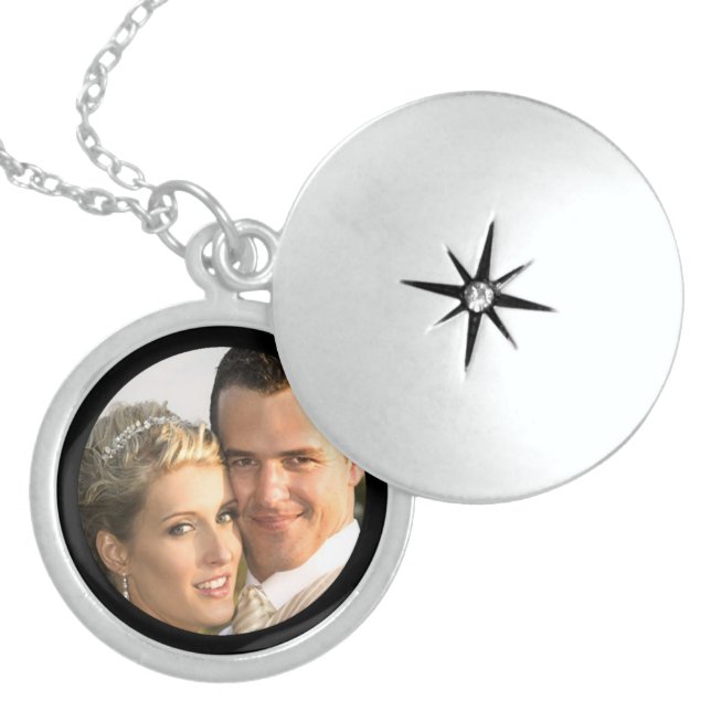 Sterling Silver Locket Necklace with Picture (Front)