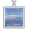 Sterling Silver Prayer of Thomas Merton Necklace