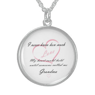 Sterling Silver Round Locket/Love Necklace