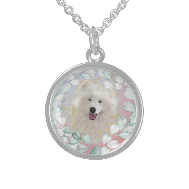 Sterling Silver Samoyed Necklace Zazzle