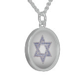 Sterling Silver Star Of David Pendent Necklace (Front Left)