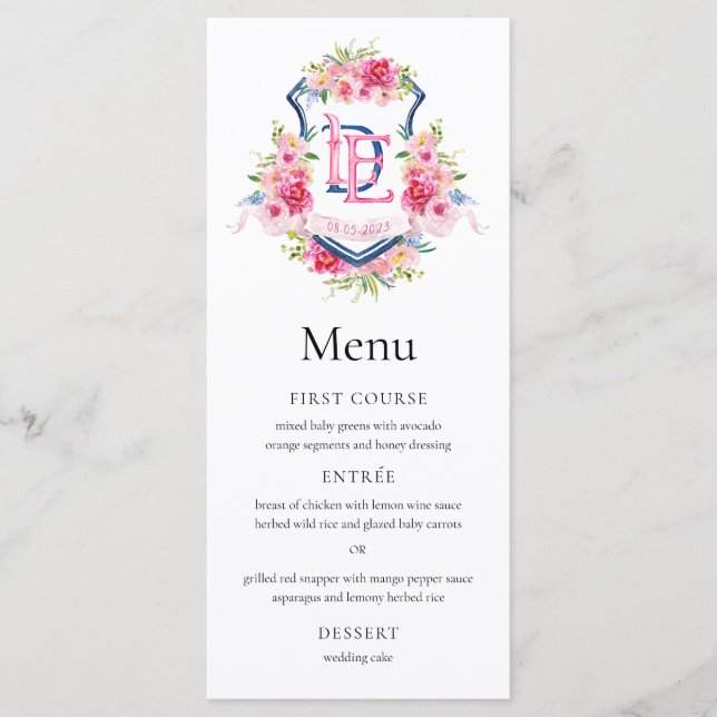 Sterling Wedding Menu 2 (Front)