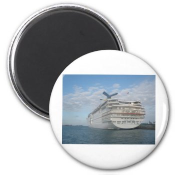 Stern Of The Carnival Sensation Cruise Ship Magnet by frugalmommatobe at Zazzle