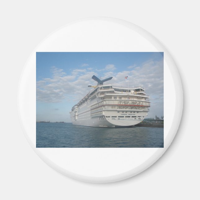 Stern of the Carnival Sensation Cruise Ship Magnet (Front)