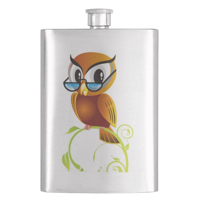 STERN OWL HIP FLASK (Front)