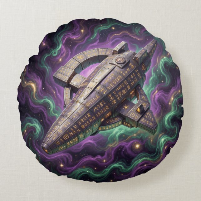 Sternenpfad – Reise durch das Universum´12 Round Pillow (Front)