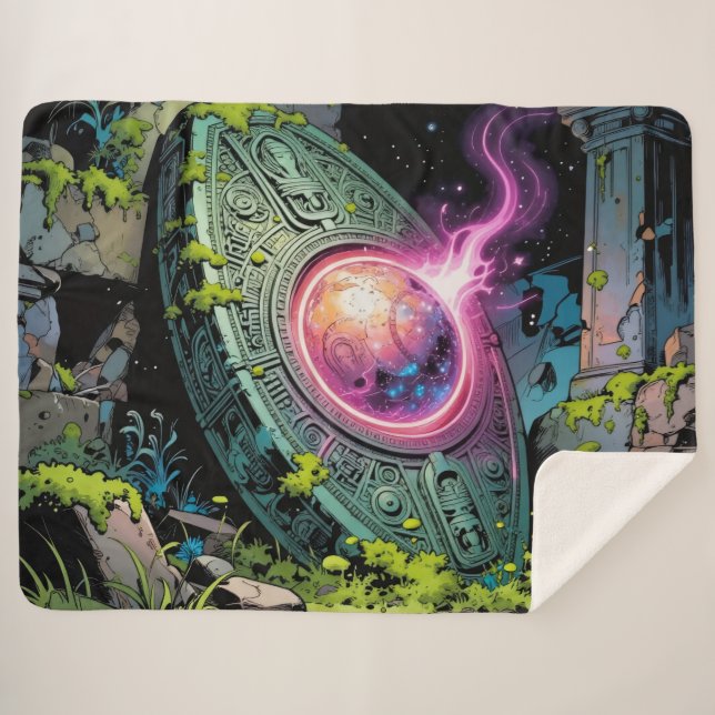 Sternenpfad – Reise durch das Universum´1 Sherpa Blanket (Front (Horizontal))