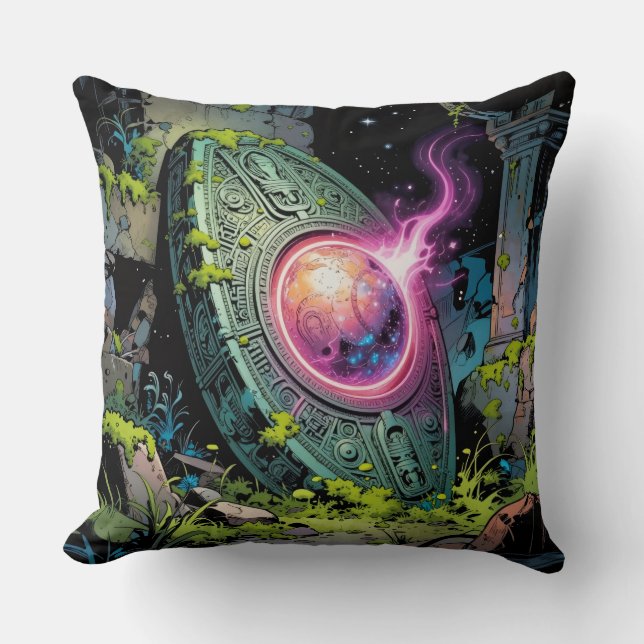 Sternenpfad – Reise durch das Universum´1 Throw Pillow (Front)