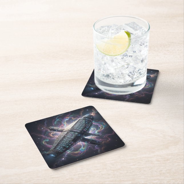 Sternenpfad – Reise durch das Universum´7 Square Paper Coaster (Insitu)