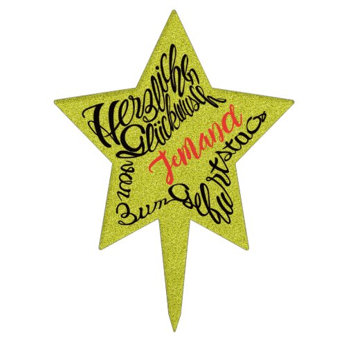 friend family star shaped customize name various colors emotional hybrid typography design anpassbarer name geburtstag herzlichen