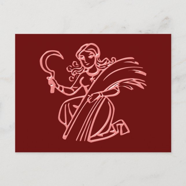 Sternzeichen Jungfrau zodiac sign Virgo Postcard (Front)