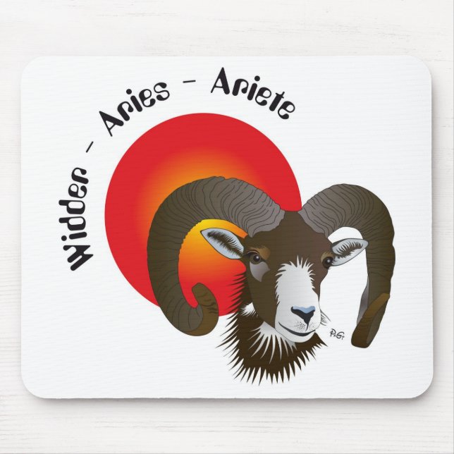 Sternzeichen Widder Mauspad Mouse Pad (Front)