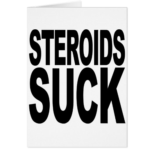 Steroids Suck Cards (Front)