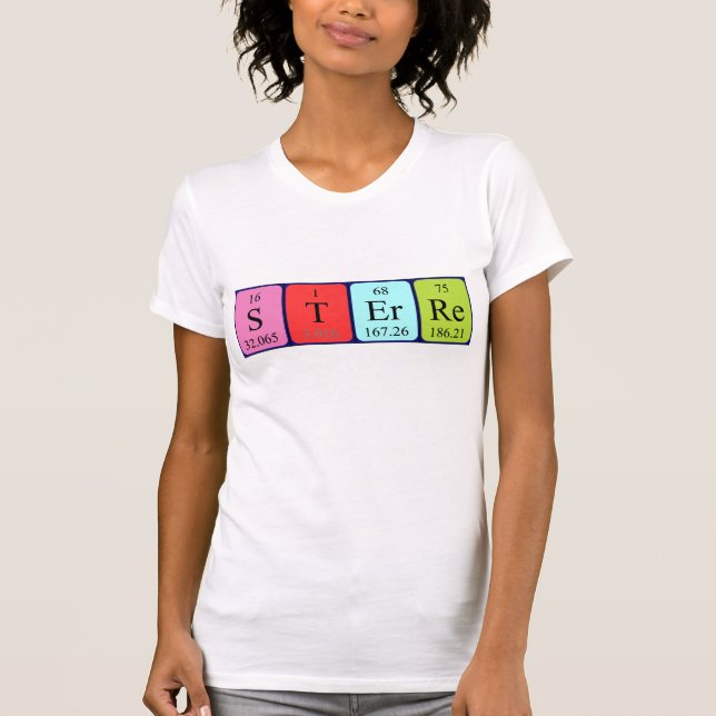 Sterre periodic table name shirt (Front)