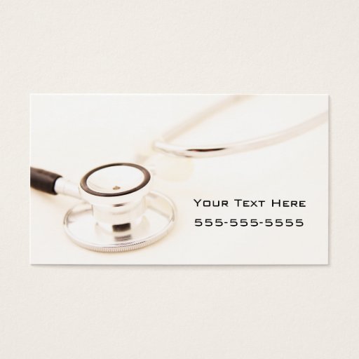 Customizable Stethoscope Business Card