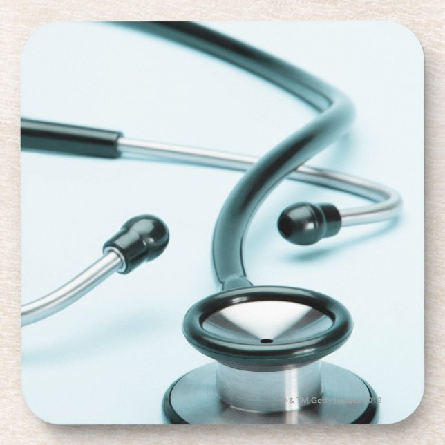 Stethoscope Beverage Coaster (Front)