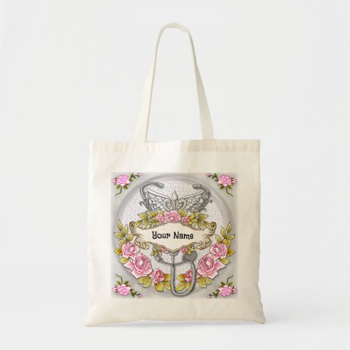 Stethoscope Caduceus Nurse Tote Bag