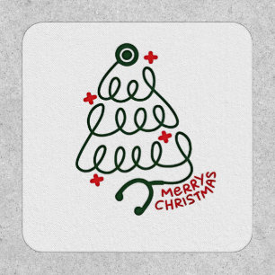 Stethoscope Christmas Tree Lights Nursing Scrubs  Patch