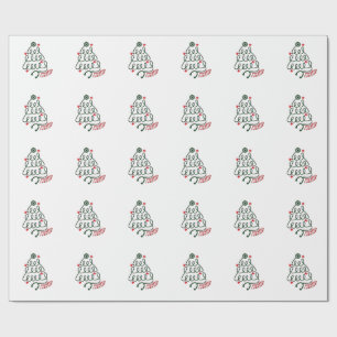 Stethoscope Christmas Tree Lights Nursing Scrubs  Wrapping Paper