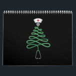 Stethoscope Christmas Tree Nurse Scrub Xmas Calendar<br><div class="desc">Stethoscope Christmas Tree Nurse Scrub Xmas</div>