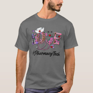 Stethoscope Cute Love Nursing Valentines Pharmacy T-Shirt
