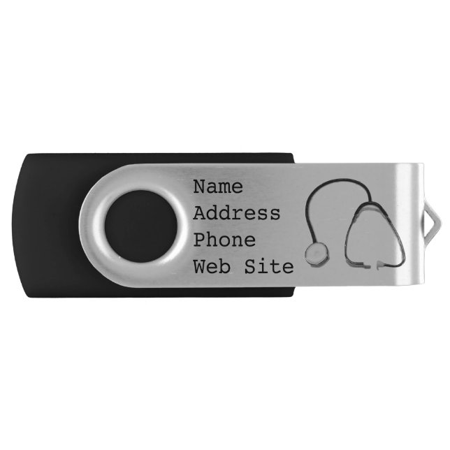 Stethoscope Doctors Nurses 4Robin Flash Drive (Front)