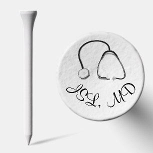 Stethoscope Doctors Nurses Healthcare Golf Tee